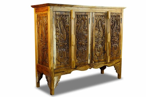 Akazie massivholz schrank - akazie,