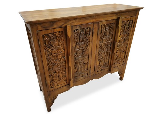Akazie massivholz schrank - akazie,